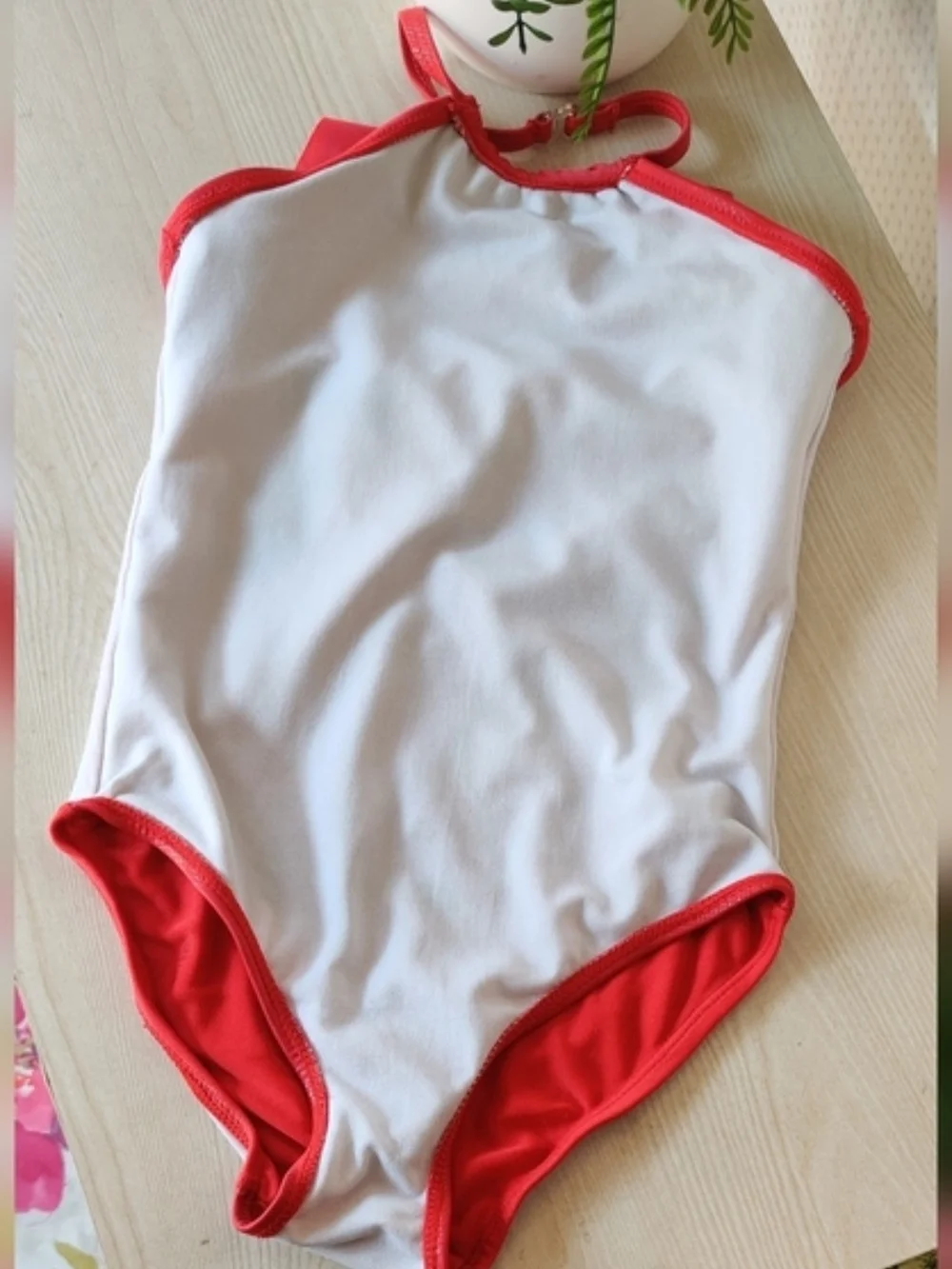 Disney Eleanor of Avalor Little Girls Red Swimsuit Size 5/6